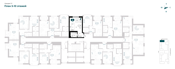 Количество комнат: Студия,  30.4 кв.м.