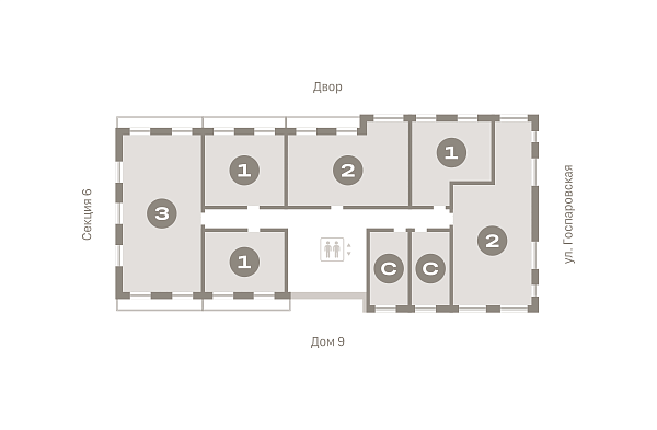 Количество комнат: Студия,  21.5 кв.м.