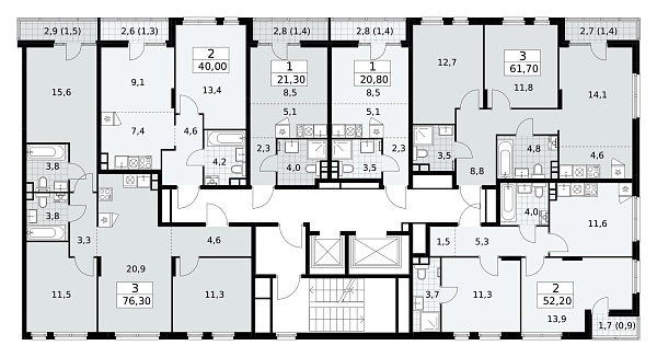 Количество комнат: 1,  20.6 кв.м.