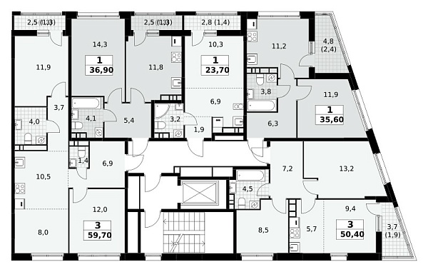 Количество комнат: 1,  23.7 кв.м.