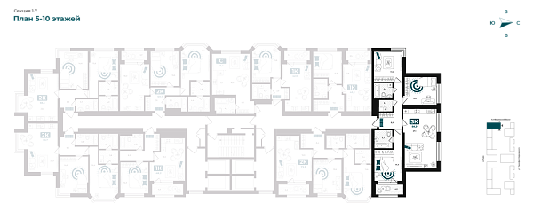 Количество комнат: 3,  89.9 кв.м.