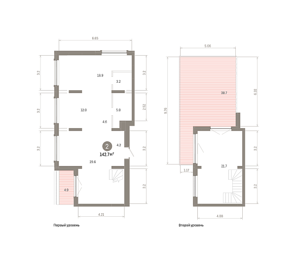 Количество комнат: 2,  142.67 кв.м.