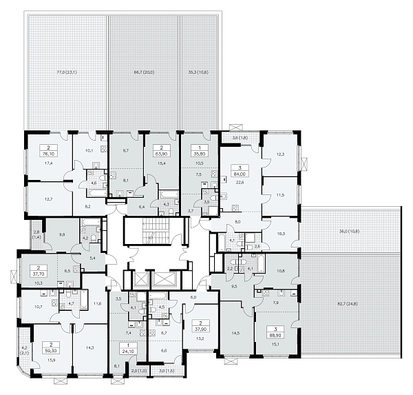 Количество комнат: 1,  35.9 кв.м.