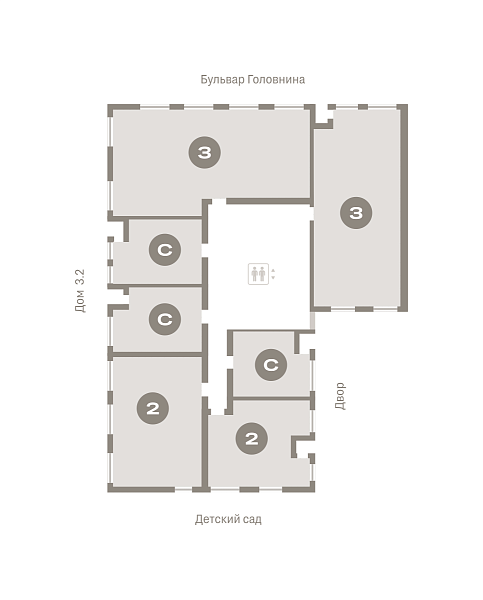 Количество комнат: Студия,  32.55 кв.м.