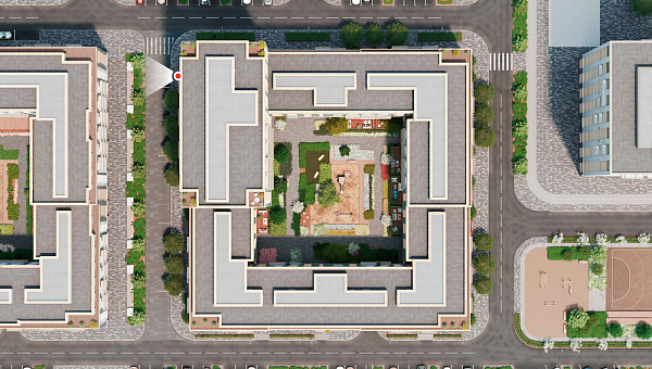 Количество комнат: 1,  43.09 кв.м.