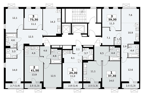 Количество комнат: 1,  37.3 кв.м.