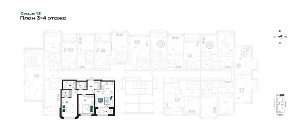 Количество комнат: 2,  74.2 кв.м.