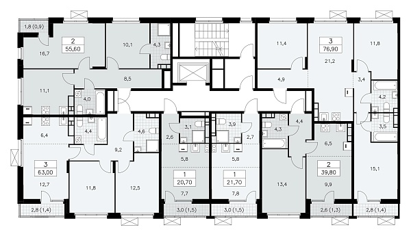 Количество комнат: 1,  21.5 кв.м.