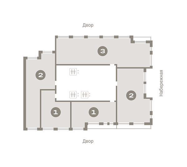Количество комнат: 2,  77.1 кв.м.