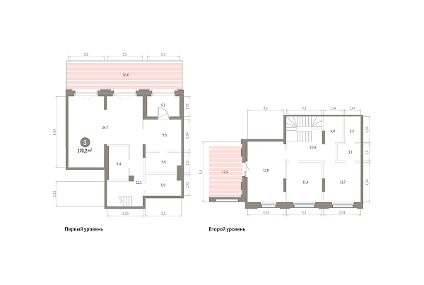 Количество комнат: 3,  179.2 кв.м.