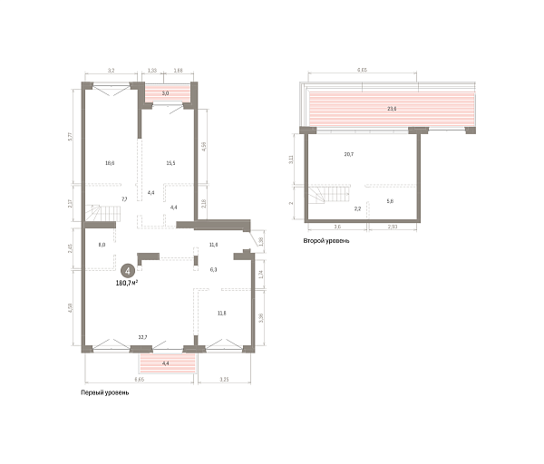 Количество комнат: 4,  180.66 кв.м.