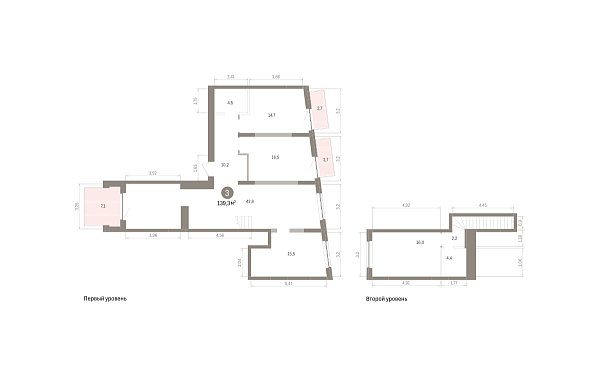Количество комнат: 3,  139.3 кв.м.