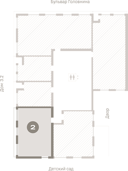 Количество комнат: 2,  65.84 кв.м.