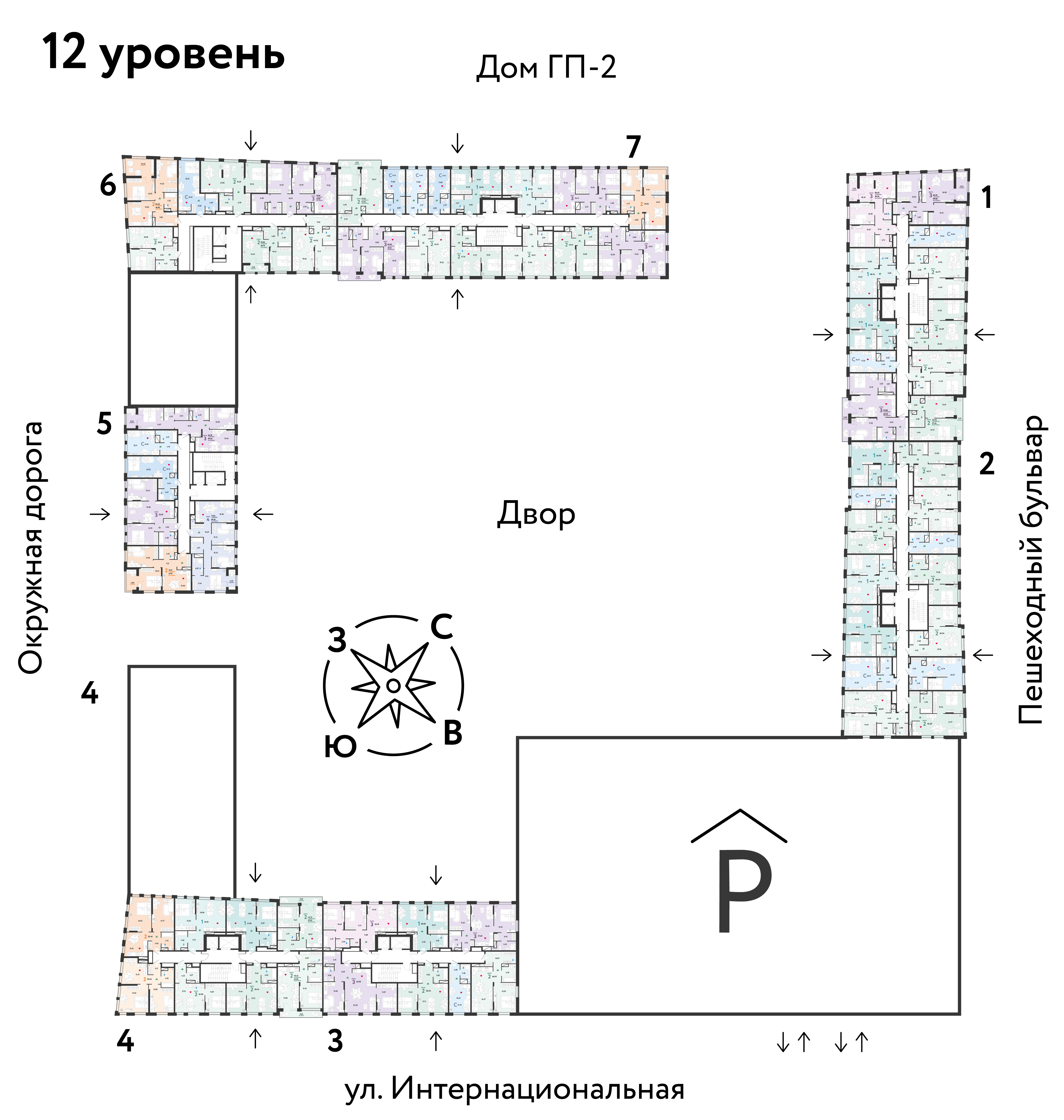 Количество комнат: 2,  40.3 кв.м.