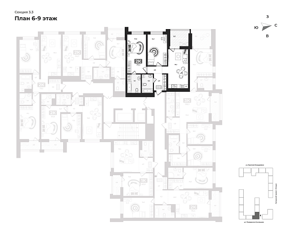 Количество комнат: 2,  77.1 кв.м.