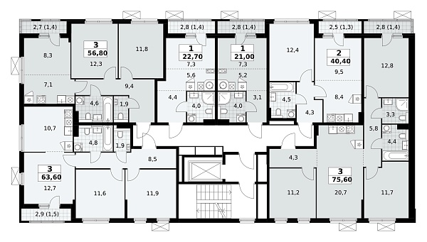Количество комнат: 1,  22.7 кв.м.