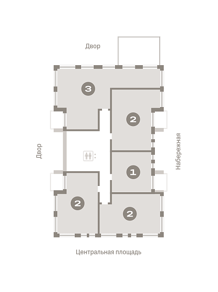 Количество комнат: 2,  72.4 кв.м.