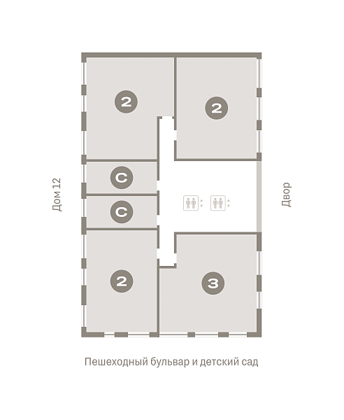 Количество комнат: 2,  73.2 кв.м.