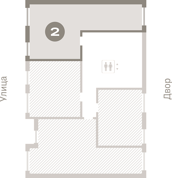 Количество комнат: 2,  63.4 кв.м.
