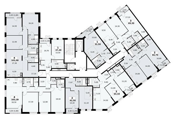 Количество комнат: 1,  37.3 кв.м.