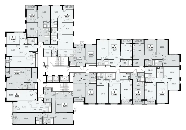 Количество комнат: 4,  86.5 кв.м.