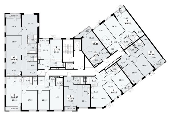 Количество комнат: 1,  37.3 кв.м.