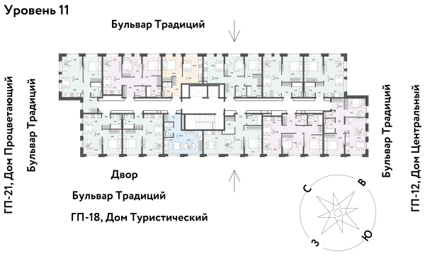Количество комнат: 2,  39.1 кв.м.