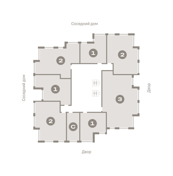 Количество комнат: 2,  76.68 кв.м.