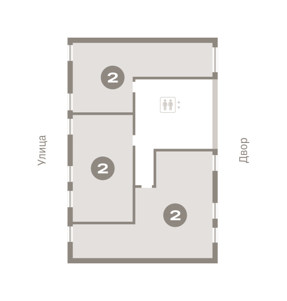 Количество комнат: 2,  116.59 кв.м.