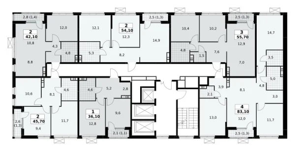 Количество комнат: 4,  83.1 кв.м.