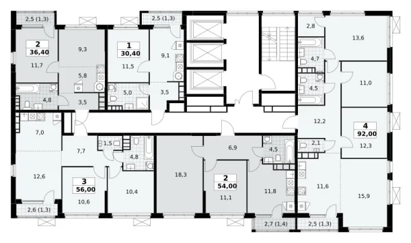 Количество комнат: 1,  30.4 кв.м.