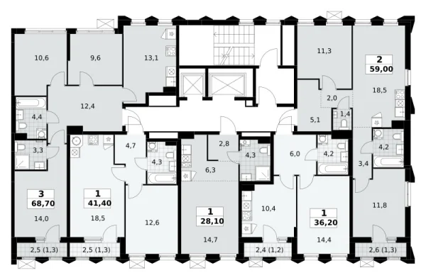 Количество комнат: 1,  28.1 кв.м.