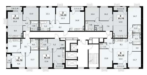 Количество комнат: 4,  83.1 кв.м.