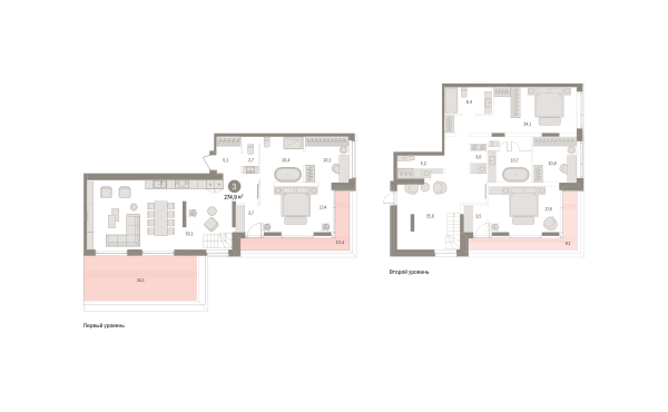 Новая 3-к квартира
 274.88 м² на 16/16 этаже в ЖК «Кварталы «На Минской»» в городе Тюмень 