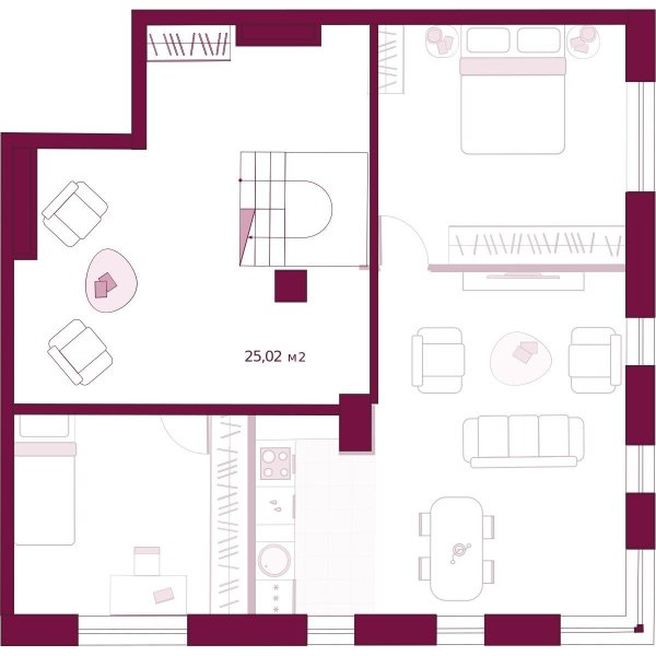 Количество комнат: 2,  136.03 кв.м.