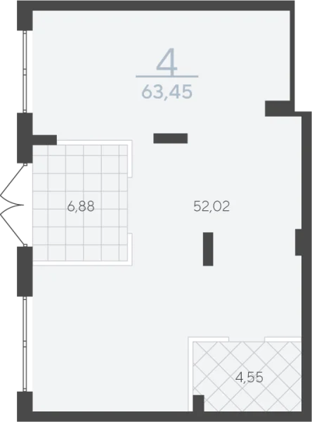 Офисные помещения, 64 кв.м., Василия Шамова, 8