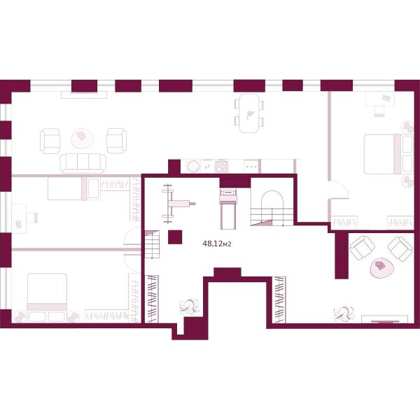 Количество комнат: 3,  230.61 кв.м.