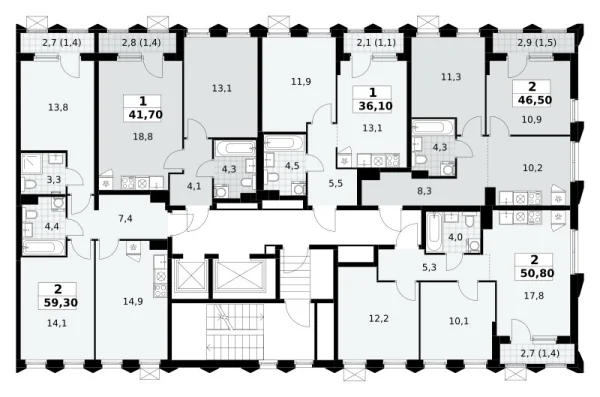 Количество комнат: 1,  36.1 кв.м.