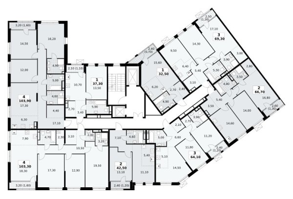 Количество комнат: 1,  37.3 кв.м.
