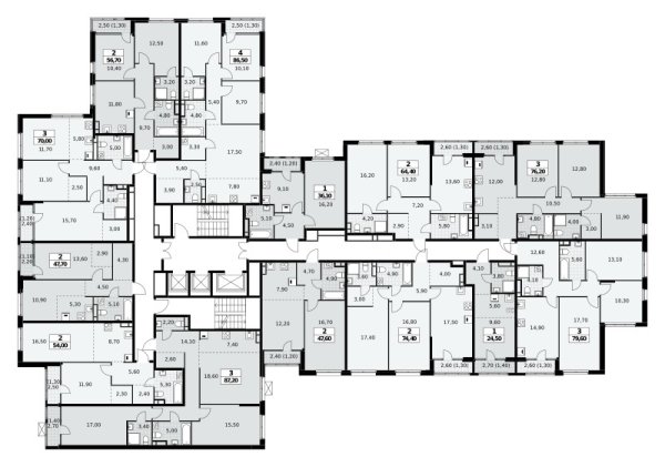 Количество комнат: 3,  87.2 кв.м.